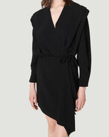 RIXTON STRUCTURED WRAP MINI DRESS image number null